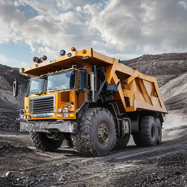 50-Ton Mining Dump Truck In Use
