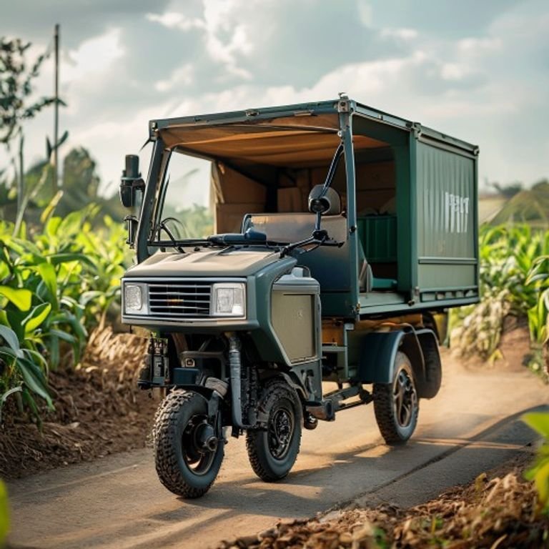 Cargo Delivery Tricycle In Use